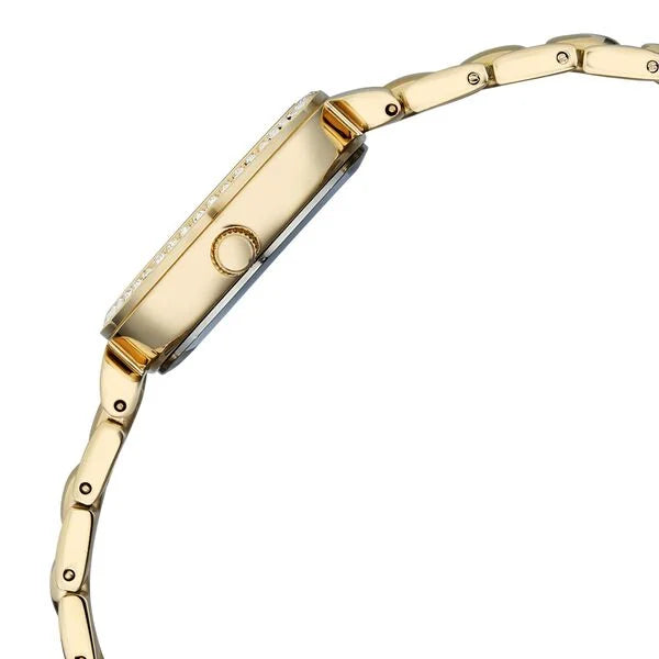 Raga Showstopper Quartz Analog Green Dial Golden Metal Strap Watch For Women 95459ym01