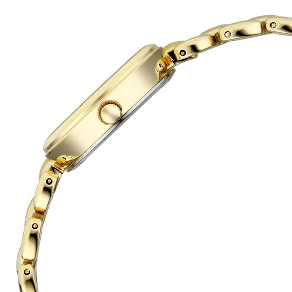 Raga Showstopper Quartz Analog Mother of Pearl Dial Golden Metal Strap Watch For Women 95461ym01