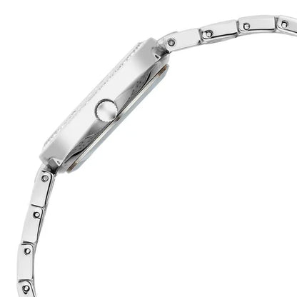 Raga Showstopper Quartz Analog Mother of Pearl Dial Silver Metal Strap Watch For Women 95463sm01