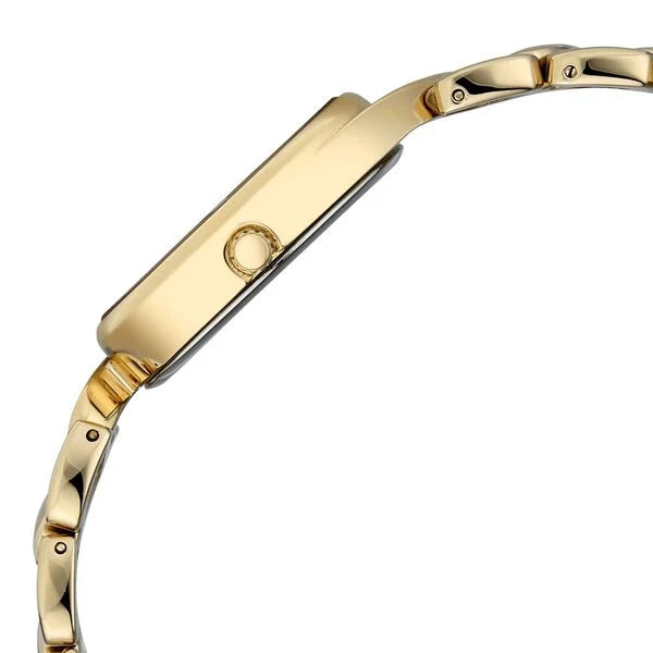 Raga Showstopper Quartz Analog Green Dial Golden Metal Strap Watch For Women 95480ym01