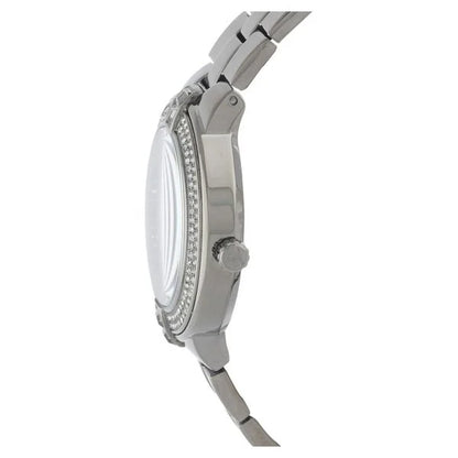 Titan Quartz Analog with Day and Date Grey Dial Stainless Steel Strap Watch for Women nf9967qm01j