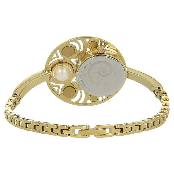 Titan Raga Pearl Dial Analog Metal Strap Watch for Women 9972ym01j
