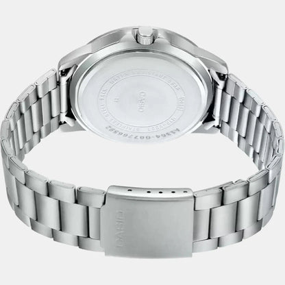 Casio Enticer Men Quartz Blue Dial Analog Stainless Steel Watch A1364