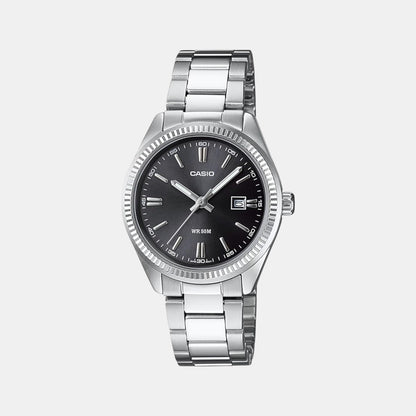 Enticer Women Quartz Black Dial Analog Stainless Steel Watch A1535