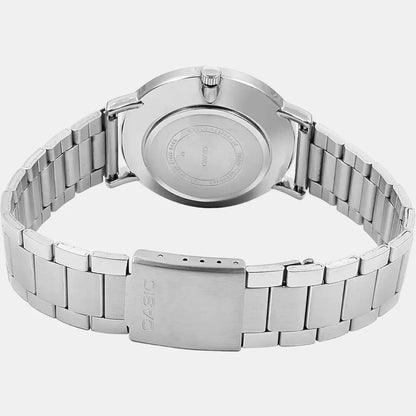 Casio Enticer Men Quartz Blue Dial Analog Stainless Steel Watch A1613