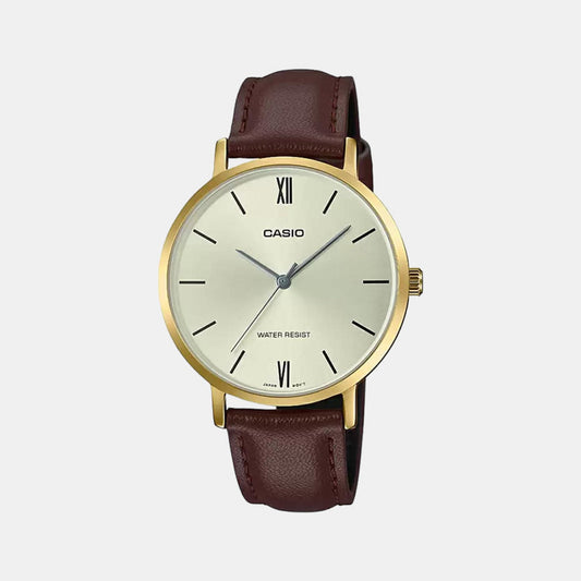 Enticer Women Quartz Silver Dial Analog Leather Watch A1787