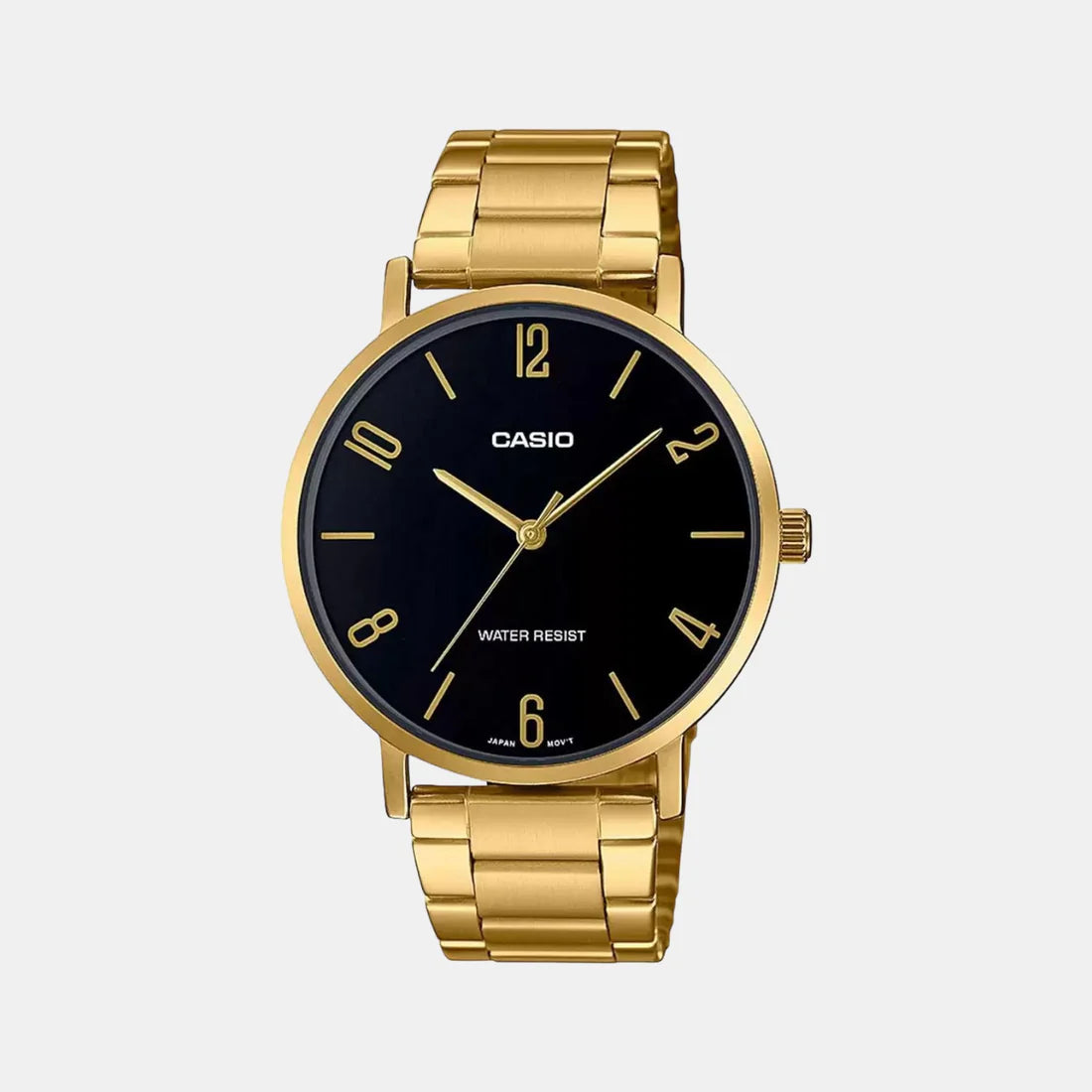 Casio Enticer Men Quartz Black Dial Analog Stainless Steel Watch A1817