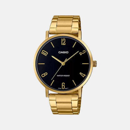 Casio Enticer Men Quartz Black Dial Analog Stainless Steel Watch A1817