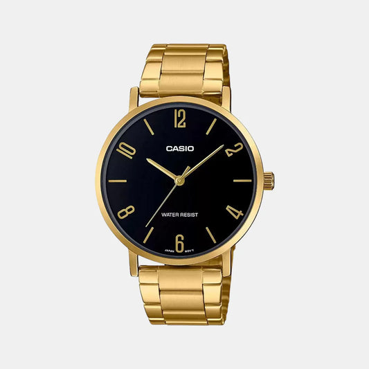 Casio Enticer Men Quartz Black Dial Analog Stainless Steel Watch A1817