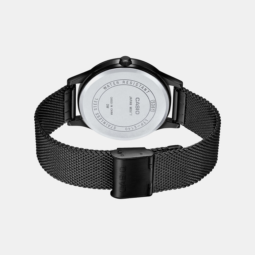 Enticer Women Quartz Black Dial Analog Stainless Steel Watch A1865