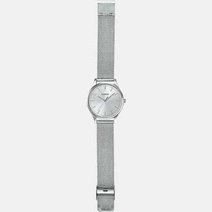 Enticer Women Quartz Silver Dial Analog Stainless Steel Watch A1866