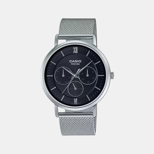 Enticer Men Quartz Black Dial Chronograph Mesh Watch A1920