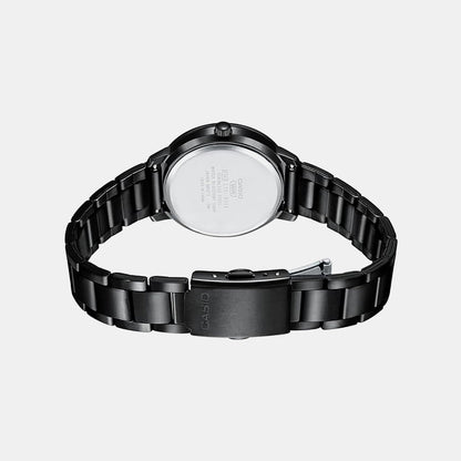 Enticer Women Quartz Black Dial Analog Stainless Steel Watch A1938