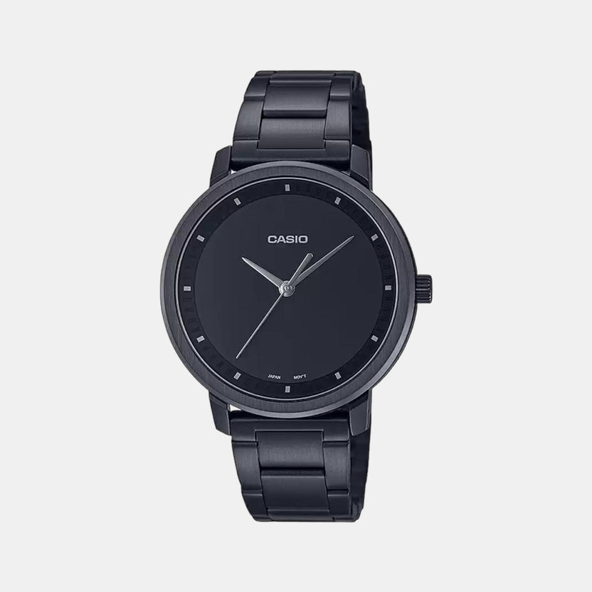 Enticer Women Quartz Black Dial Analog Stainless Steel Watch A1938
