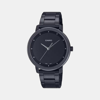 Enticer Women Quartz Black Dial Analog Stainless Steel Watch A1938