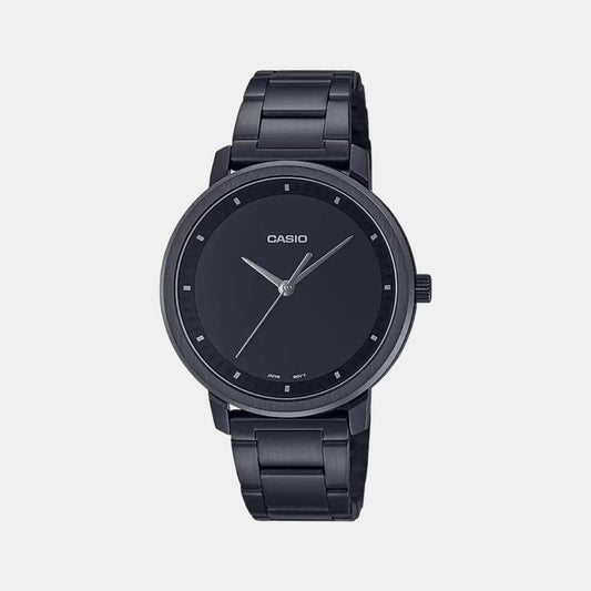 Enticer Women Quartz Black Dial Analog Stainless Steel Watch A1938