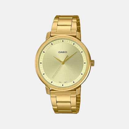 Enticer Women Quartz Gold Dial Analog Stainless Steel Watch A1940