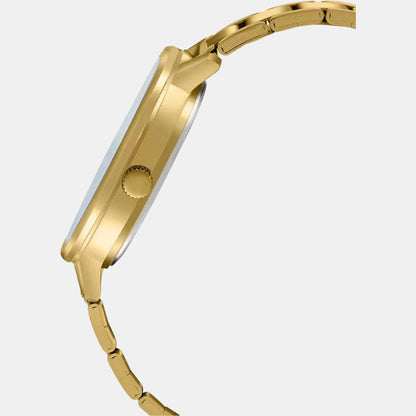 Enticer Women Quartz Gold Dial Analog Stainless Steel Watch A1940