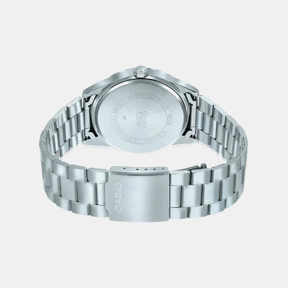 Enticer Men Quartz Black Dial Analog Stainless Steel Watch A1947