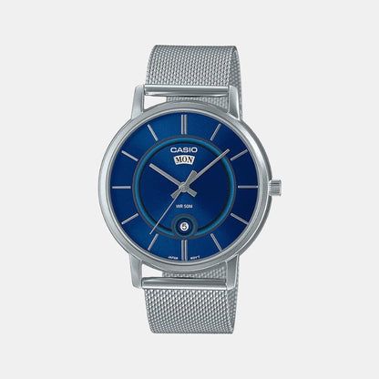 Enticer Men Quartz Blue Dial Analog Stainless Steel Watch A2049