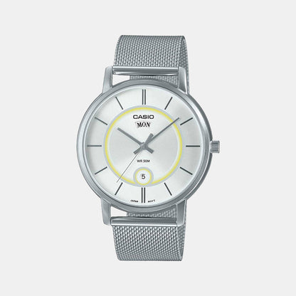 Enticer Men Quartz White Dial Analog Stainless Steel Watch A2050