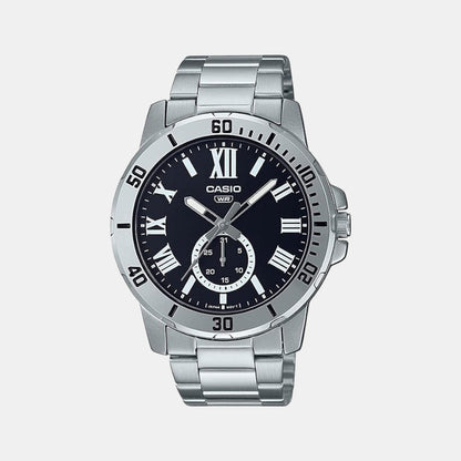Enticer Men Quartz Black Dial Chronograph Stainless Steel Watch A2067