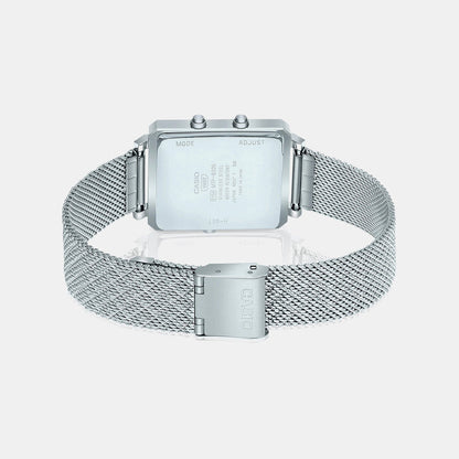 Enticer Men Quartz Brown Dial Analog-Digital Mesh Watch A2088