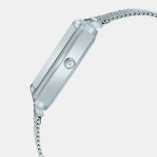 Enticer Men Quartz Brown Dial Analog-Digital Mesh Watch A2088