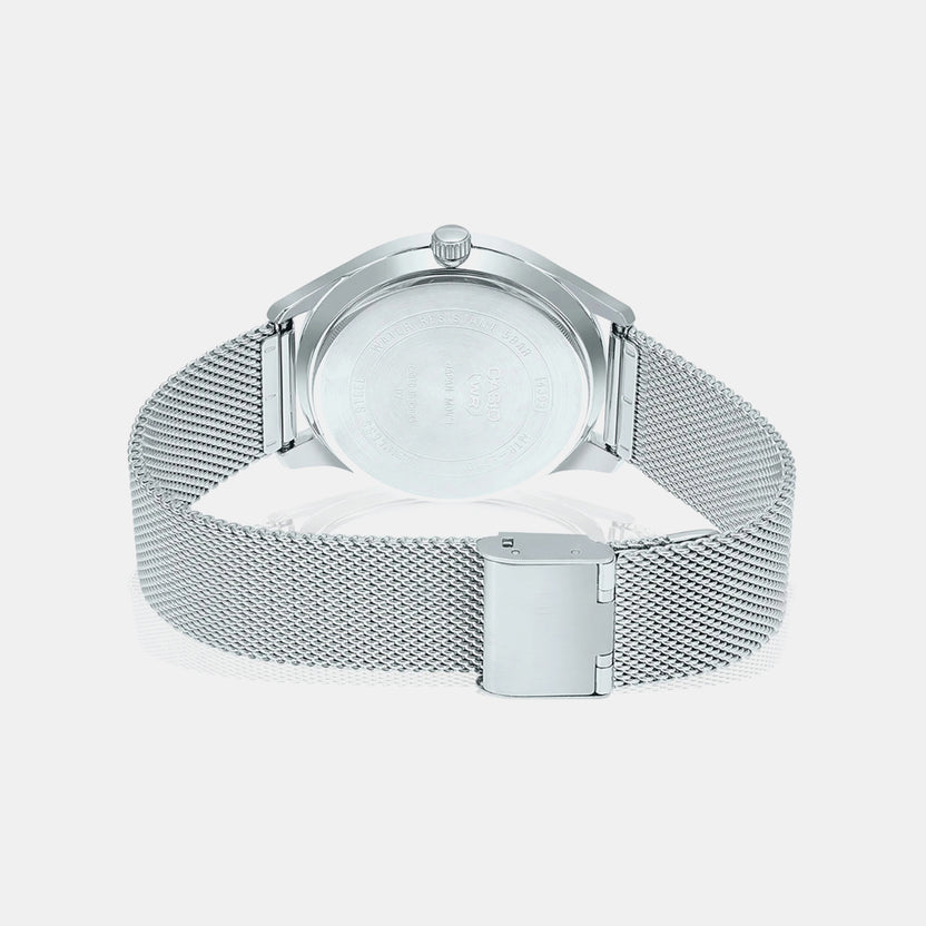 Enticer Men Quartz Grey Dial Analog Mesh Watch A2108