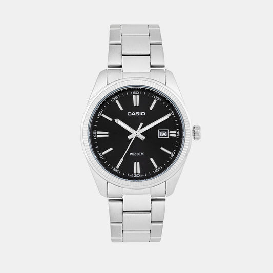 Enticer Men Quartz Black Dial Analog Stainless Steel Watch A2226