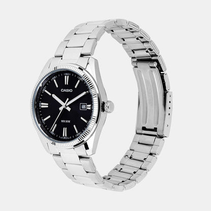 Enticer Men Quartz Black Dial Analog Stainless Steel Watch A2226