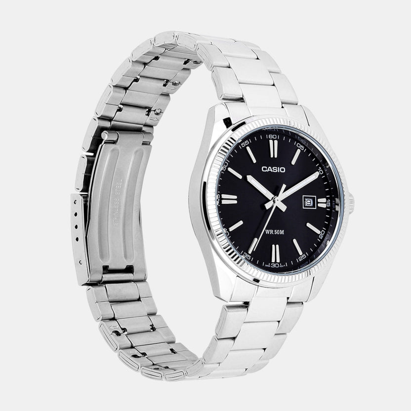 Enticer Men Quartz Black Dial Analog Stainless Steel Watch A2226
