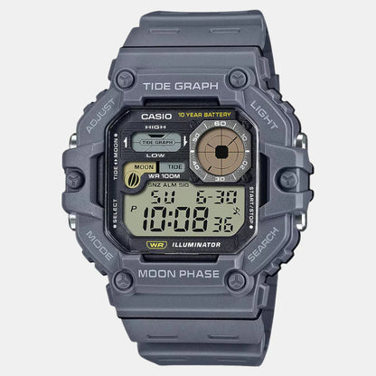 Casio Youth Men Quartz Black Dial Digital Resin Watch A2249