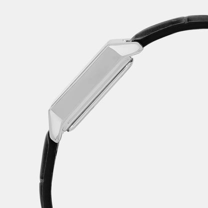 Casio Enticer Women Quartz Black Dial Analog Leather Watch A2286