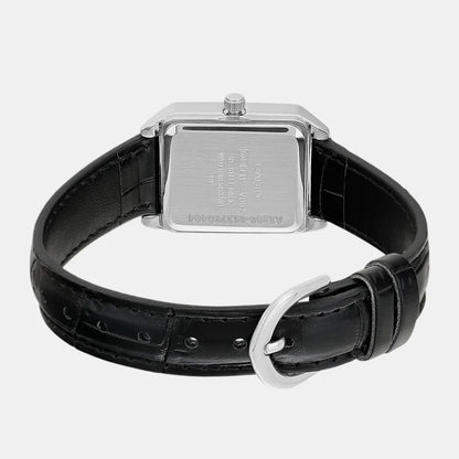 Casio Enticer Women Quartz Black Dial Analog Leather Watch A2286