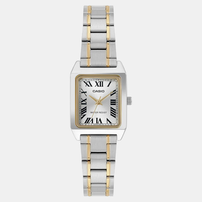 Casio Enticer Women Quartz Gold Dial Analog Stainless Steel Watch A2293