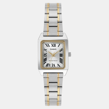 Casio Enticer Women Quartz Gold Dial Analog Stainless Steel Watch A2293