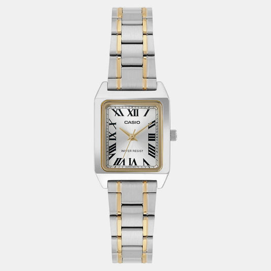 Casio Enticer Women Quartz Gold Dial Analog Stainless Steel Watch A2293