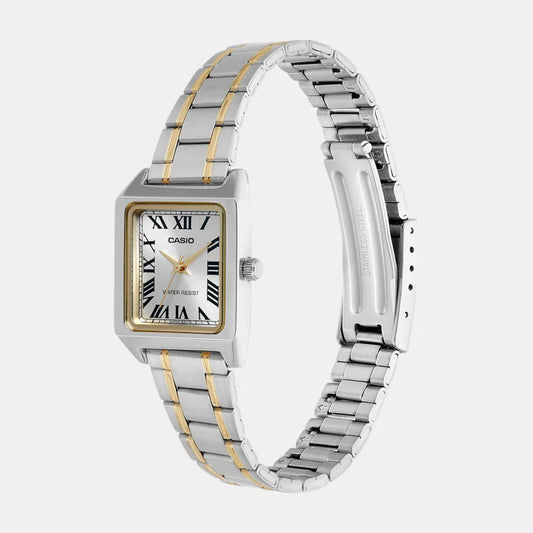 Casio Enticer Women Quartz Gold Dial Analog Stainless Steel Watch A2293