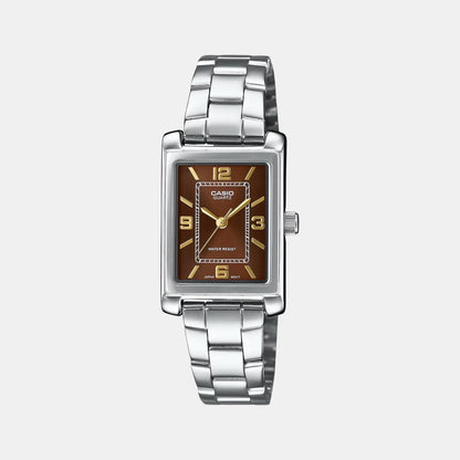Enticer Women Quartz Brown Dial Analog Stainless Steel Watch A2356