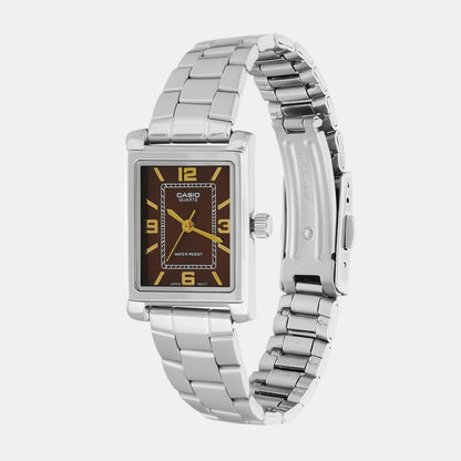 Enticer Women Quartz Brown Dial Analog Stainless Steel Watch A2356