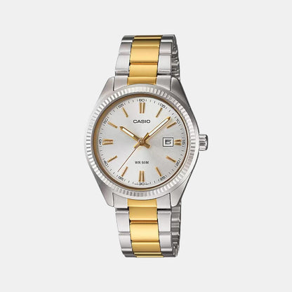 Enticer Women Quartz Silver Dial Analog Stainless Steel Watch A478