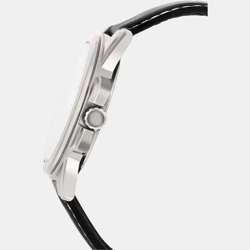 Casio Enticer Men Quartz Black Dial Analog Leather Watch A554