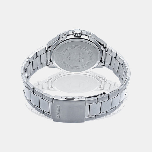 Enticer Men Quartz Blue Dial Multi-Function Stainless Steel Watch A950