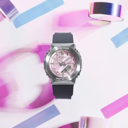 G-Shock Women Quartz Pink Dial Analog-Digital Resin Watch G1626