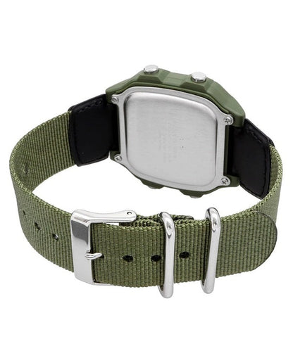 Casio Youth AE-1200WHB-3BV (D101) Digital Grey Dial Green Cloth Band Strap Watch