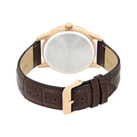 Citizen Mens Leather Analogue Watch - AK5003-05A (Silver_Free Size)