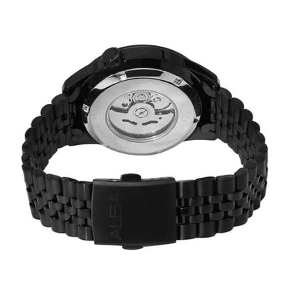 Alba AL4209X1 Black & Orange Gradation Dial Tokyo Neon Mechanical