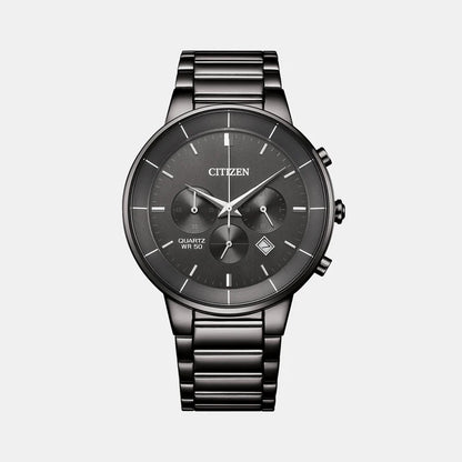 Citizen Men Quartz Grey Dial Chronograph Stainless Steel Watch AN8227-53H