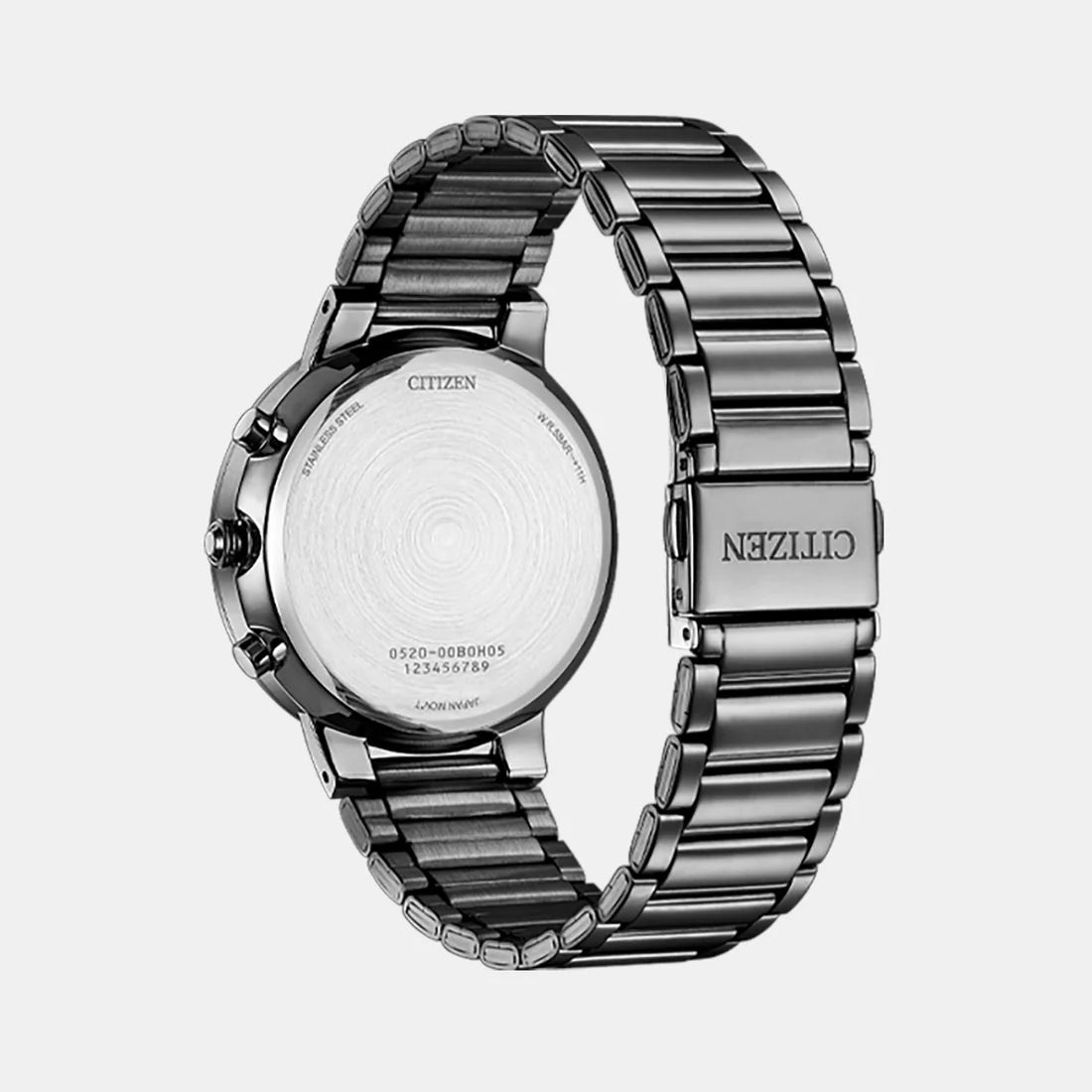 Citizen Men Quartz Grey Dial Chronograph Stainless Steel Watch AN8227-53H